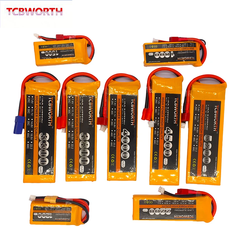 TCBWORTH 2S 7 4 в 6000 мАч 60C RC LiPo аккумулятор для радиоуправляемого самолета вертолета
