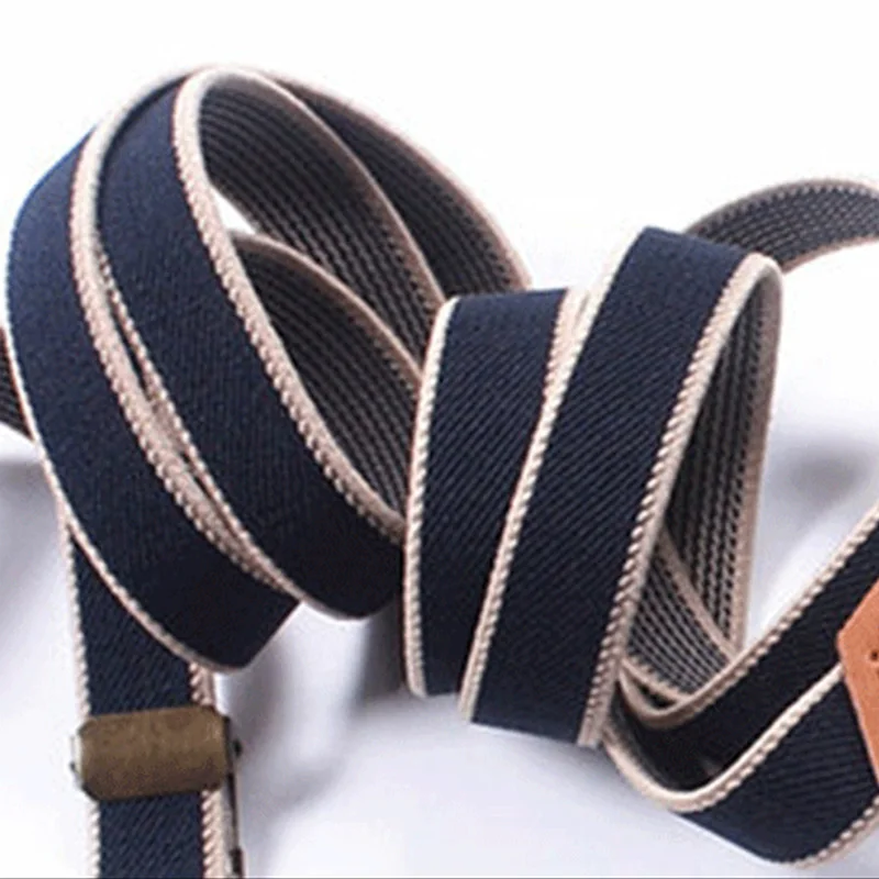 Mantieqingway Suspenders for Men Hot Sale Blue &amp Brown Braces Women Wedding Party Strap Leisure Mans Tirantes | Аксессуары для
