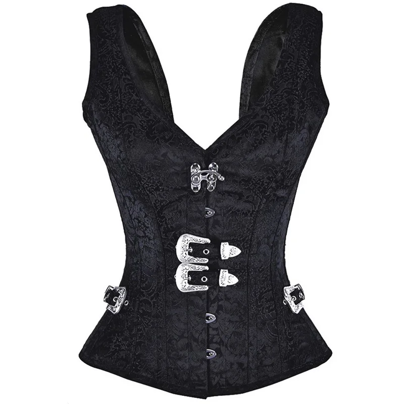 

Body Shaper Afslanken Hook Lock Miss Black Jacquard Women Waist Antique Shape Wear Women Slimming Sheath Waist Corsets Hook Lock