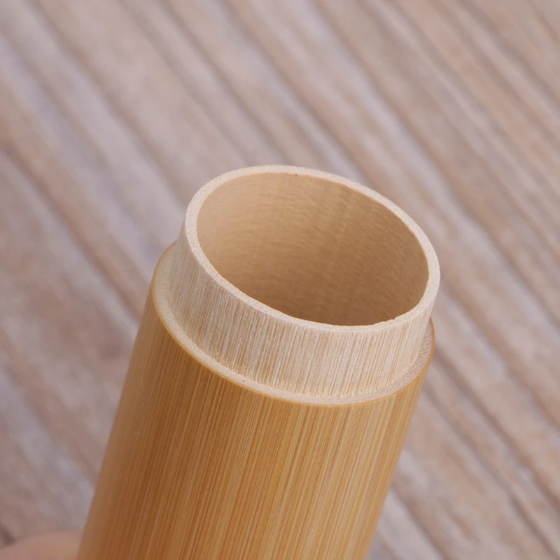 

Bamboo Tube Tea Box Airtight Small Container Spices Storage Jar With Lid 4 Size #0622