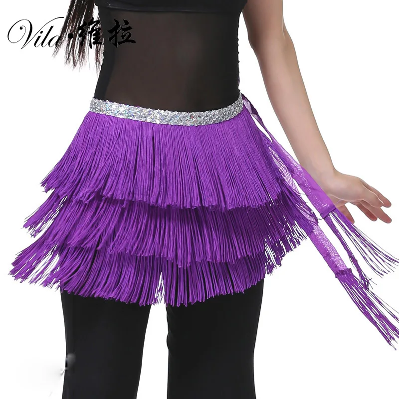 Cheap Belly Dance Clothes Accessories Stretchy Long Tassel Belt Hand Crochet Hip Scarf Coin | Тематическая одежда и