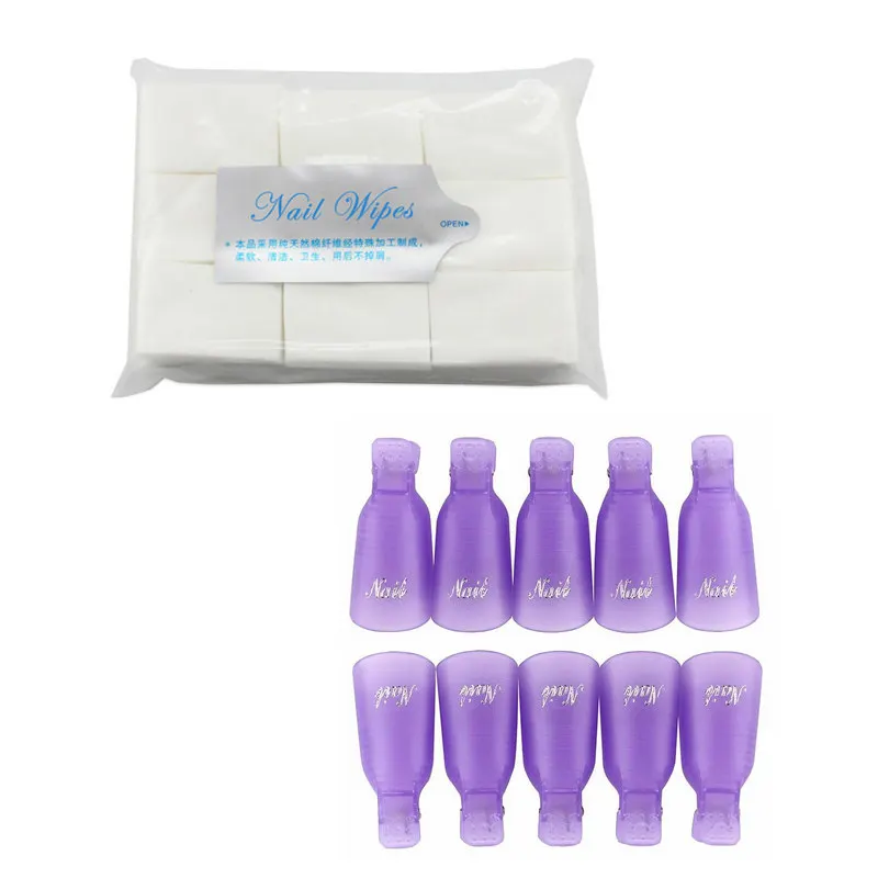 Set27 Purple AddFavor набор инструментов для ногтей 900 шт. салфетки для снятия лака для ногтей держатель для снятия лака зажим Сделай Сам красота Искусство удаление макияжа хлопчатобумажные ткани - Цвет: Set27 Purple