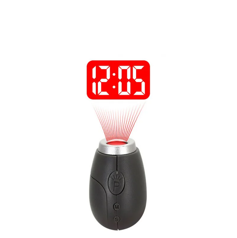Цифровой будильник настольные часы Nixie прикроватные с проекцией времени ЖК