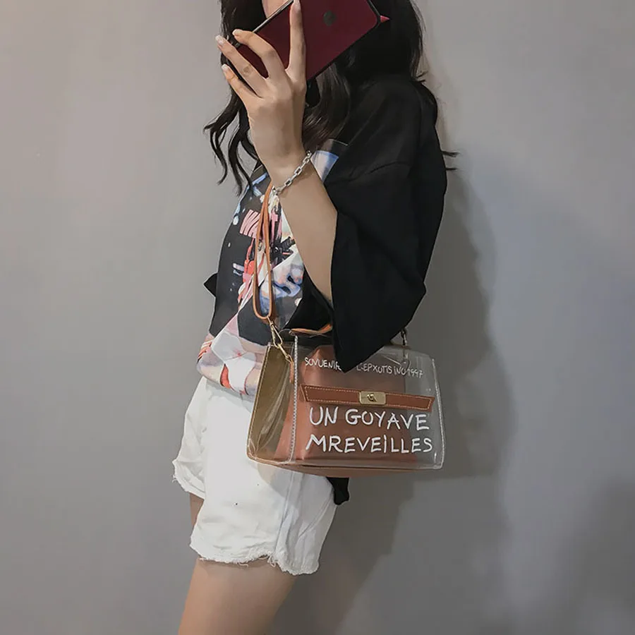 Женская сумка Прозрачная желе сумка bolsa feminina сумка-мессенджер borsa donna модные malas de senhora сумки через плечо torebka