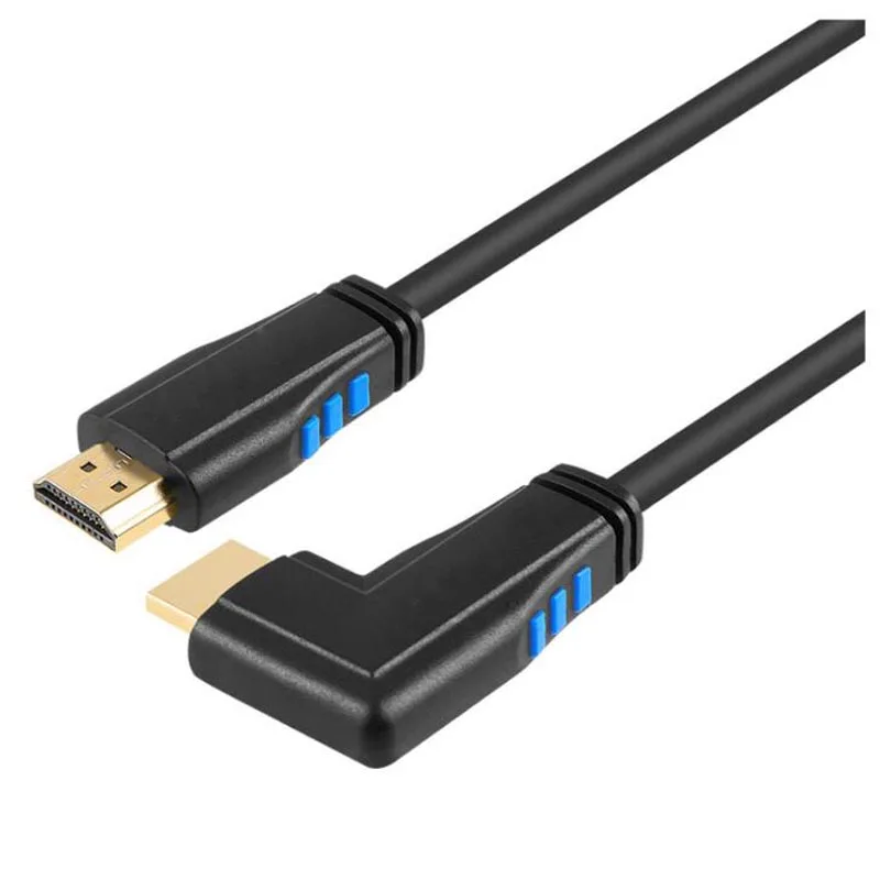 Правой и левой Угловой совместимому с HDMI 2 0 кабель поворотом на 90 градусов HDR 4K/60Hz