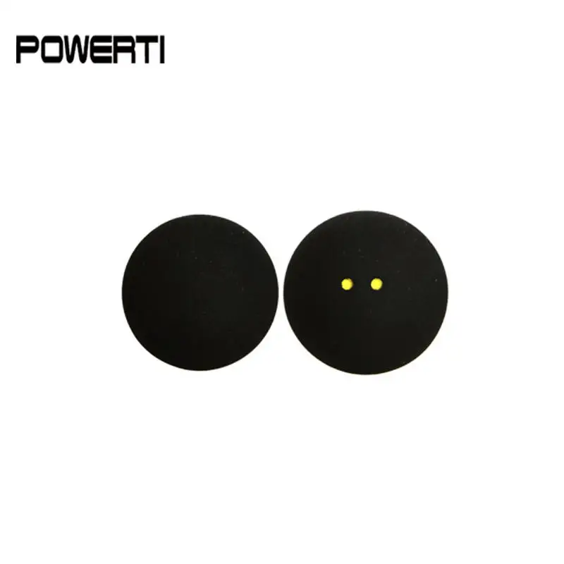 Free Shippinig -6pcs/lot Squash Ball Two-Yellow Dots Low Speed Sports Rubber Balls Professional Player made in Taiwan