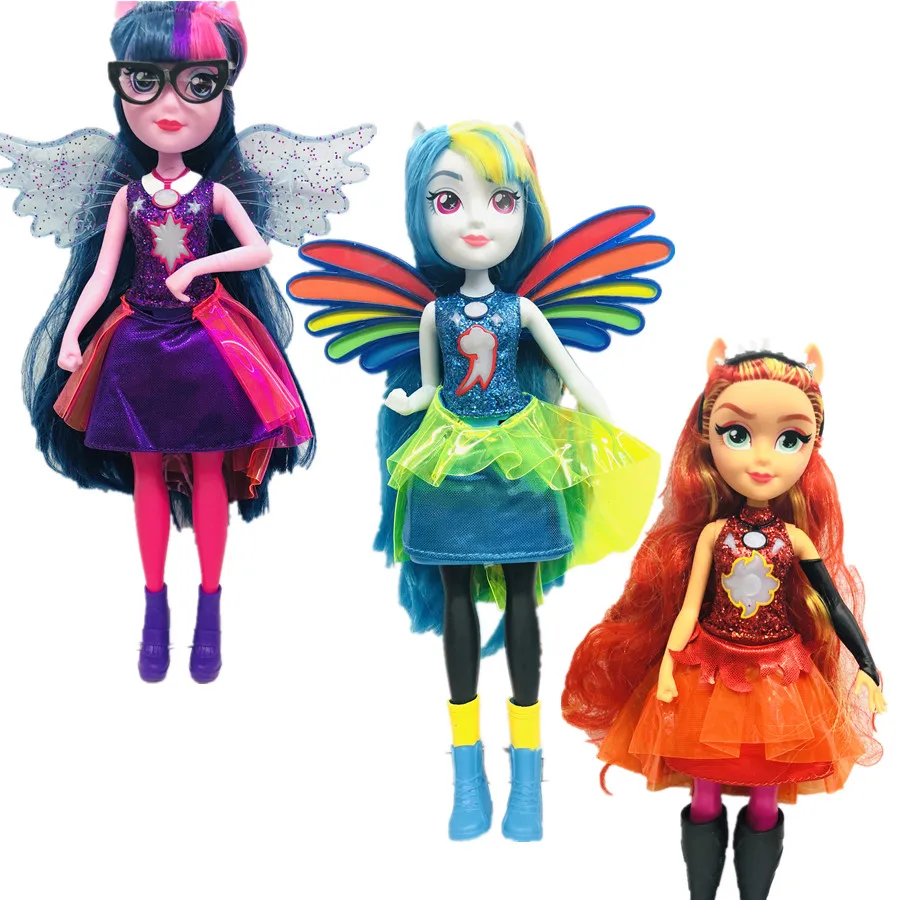 

new Original genuine Monsters Highs Girls Dolls Twilight sparkle Applejack Rainbow classic toys Best Gift for Girl