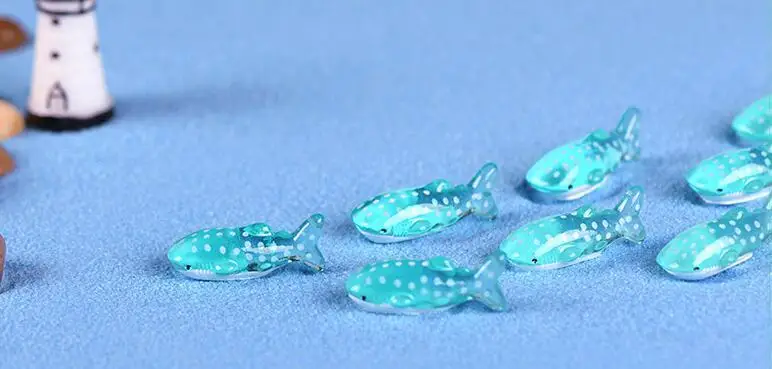 Пятно Акула Рыба Miniatura кукольный домик бонсай для сада и дома украшения мини игрушка миниатюрная ПВХ ремесло украшения микро декор DIY