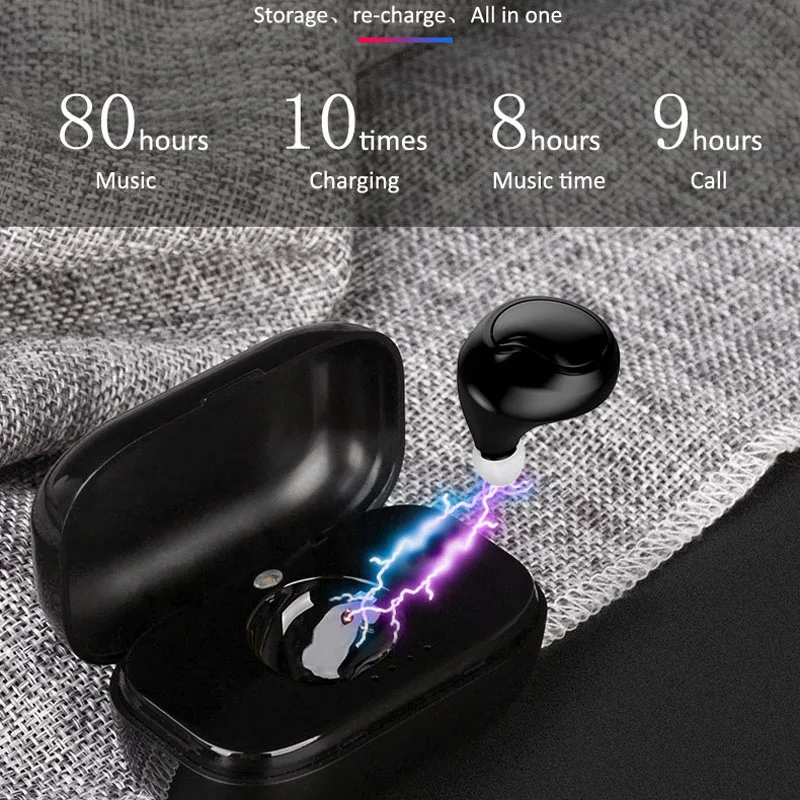 Новая мини Невидимая внутриканальная Беспроводная bluetooth гарнитура не мигает