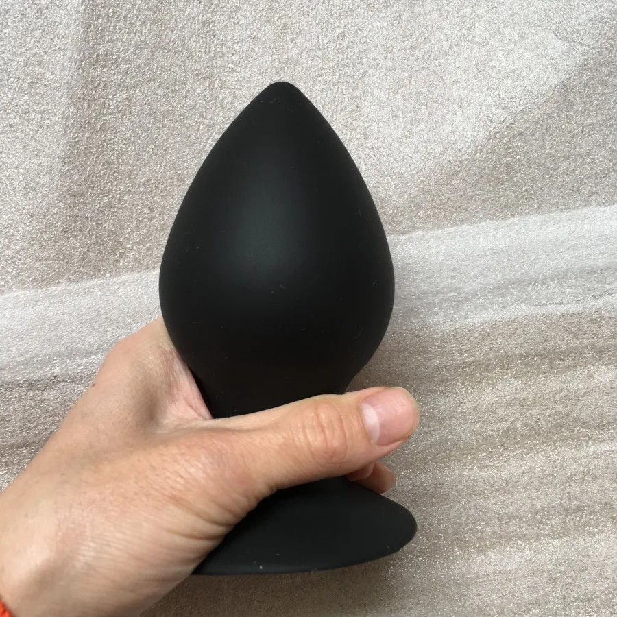 Черная силиконовая большая Анальная пробка диаметром 2 8 дюйма огромная супер