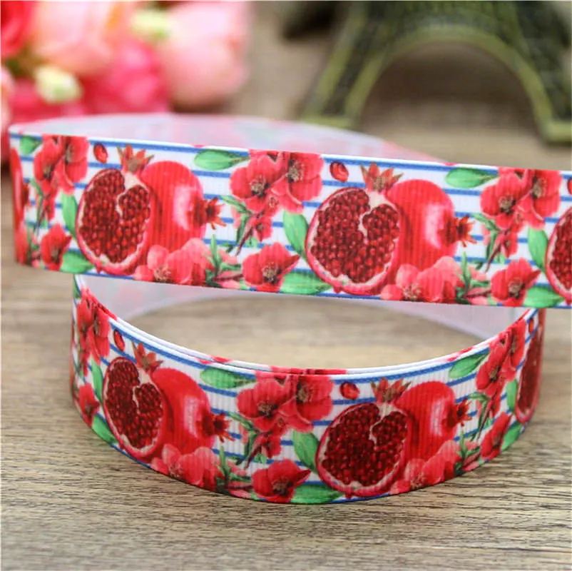 DHK 10yards fruits flamingo pineapple printed grosgrain Ribbon Accessory hairbow headwear decoration Wholesale OEM DIY B1666 | Дом и сад