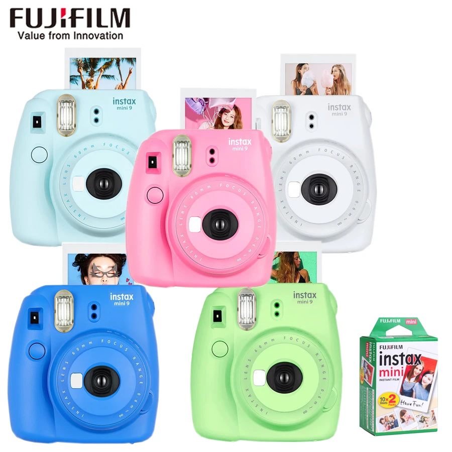 Оригинальная фотокамера Fujifilm Fuji Instax Mini 9+ 20 листов пленки Fujifilm Instax Mini 8/9