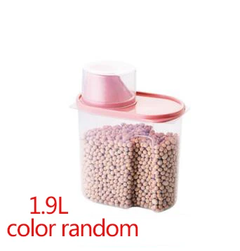 1.9L Kitchen Storage Box Sealing Food Preservation Plastic Fresh Pot Container Transparent Sealed Crisper Set Plastic - Цвет: 1.9L
