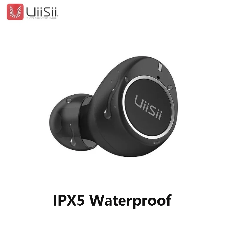 UiiSii TWS Ture Беспроводная bluetooth-гарнитура BT5.0 мини крючок для сережки наушники с зарядным устройством спортивные наушники для телефона