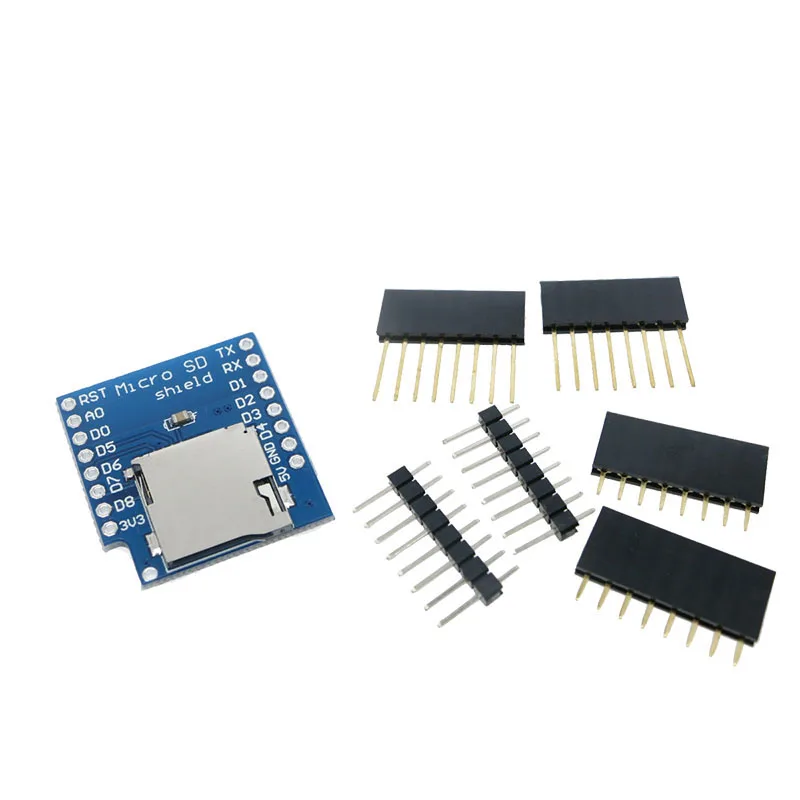Micro SD карта щит для WeMos D1 Мини WiFi ESP8266 TF Память Модуль карты памяти с контактами Arduino