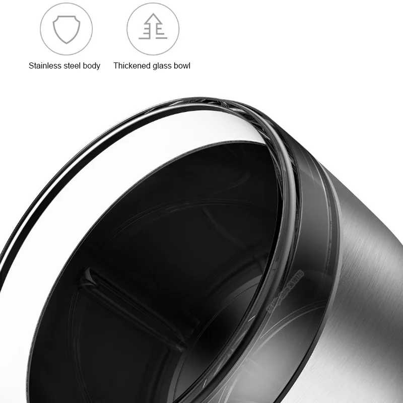 Xiaomi Deerma нержавеющая сталь электрическая мясорубка овощи фрукты 1.8л тройной ударопрочный низкий шумный защитный инструмент