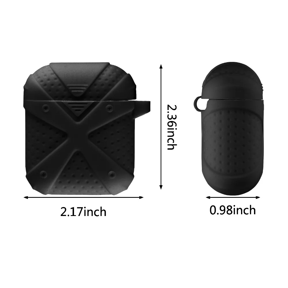Leegoal для Apple AirPods силиконовый защитный чехол Bluetooth беспроводные наушники