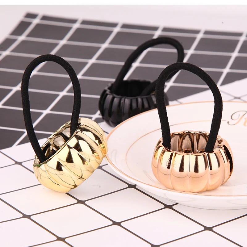 Модная полоса эластичная резинка для волос с принтом конский хвост кольцо Пряжка