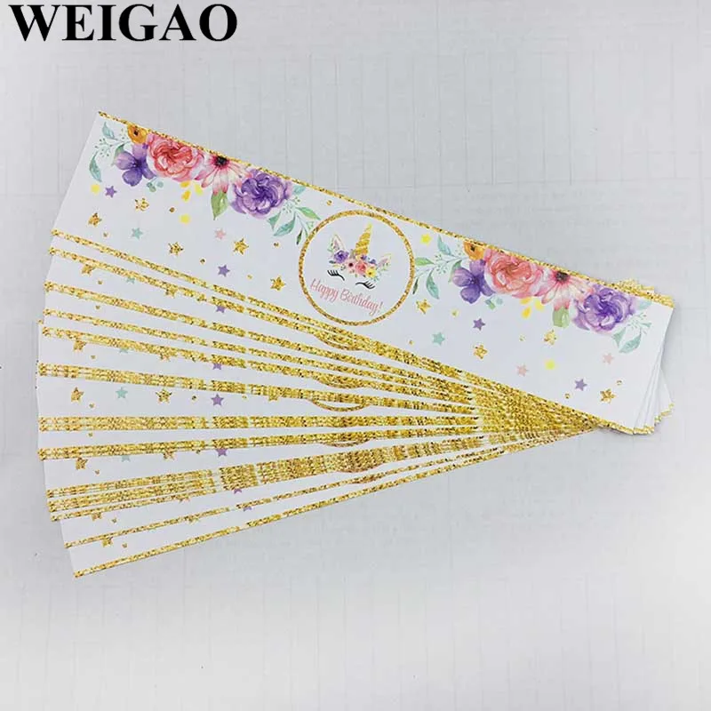 WEIGAO 24 шт. фотообои с единорогом | Дом и сад