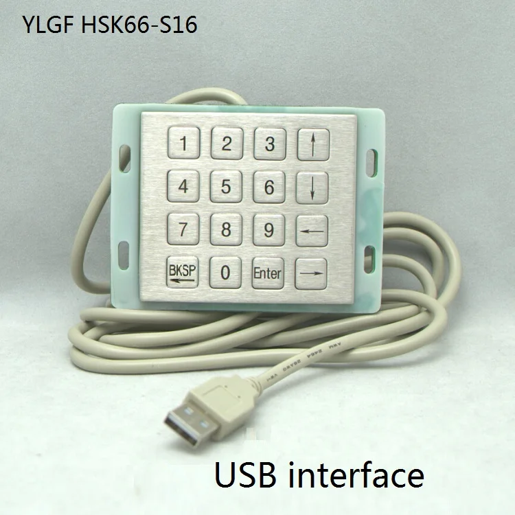 

Metal Keyboard Ylgf Usb Interface Mini Embedded Industrial Key Waterproof Ip65 Dust Anti Violence Stainless Steel Ring