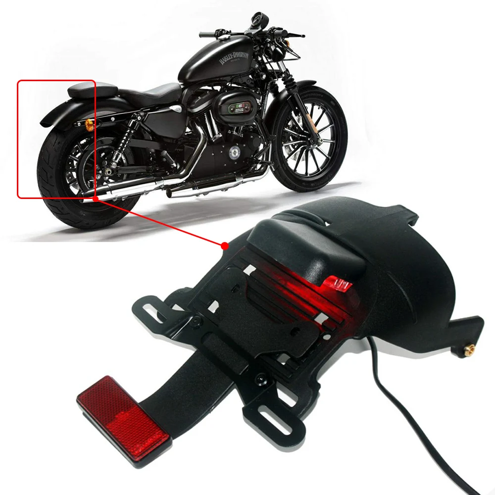 Для Harley Sportster XL 883 1200 48 2004 2014 черный мотоциклетный задний брызговик крепление