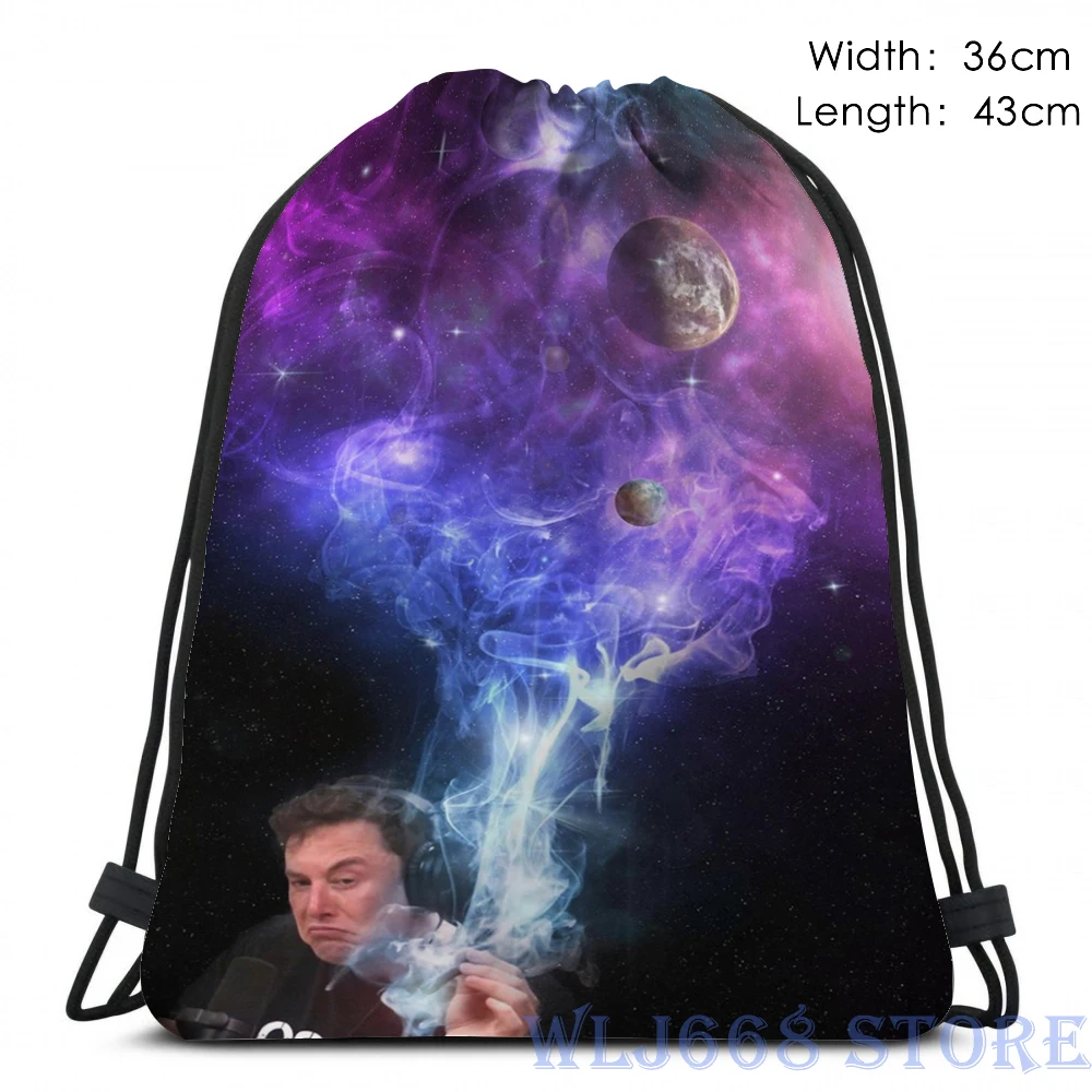 Забавные сумки через плечо с графическим принтом для женщин Элон мускус курения