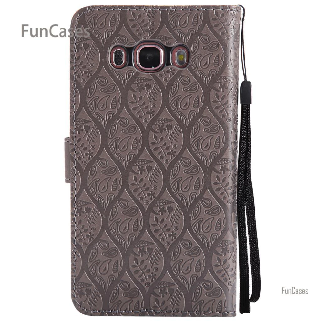 Однотонная одежда лоза чехол на магнитном замке Hoesjes samsung J510 из искусственной