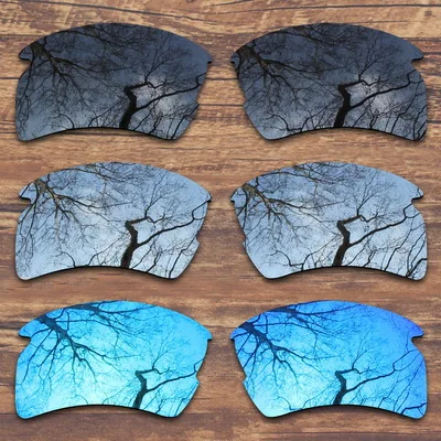 Black.Silver.Blue ToughAsNails поляризованные Сменные линзы для солнцезащитных очков Оукли Flak 2,0 XL(только линзы)-несколько вариантов - Цвет линз: Black.Silver.Blue