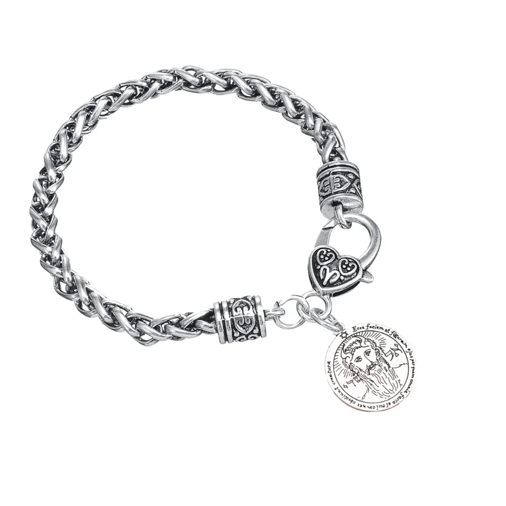 Давапара Pentacle Солнечный талисман ключ браслет с ключом Соломона Pulseras Para Hombre|pentacle