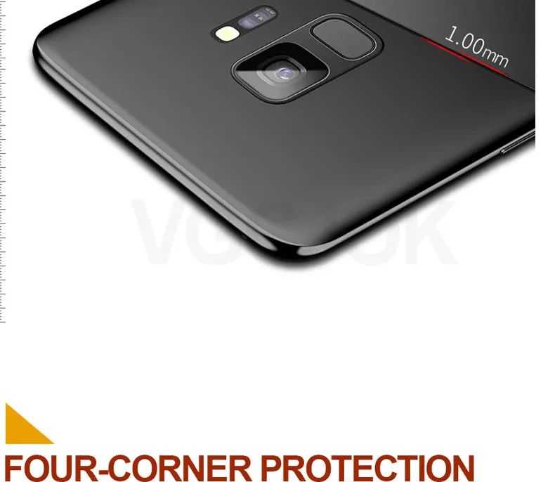 Vgcjok Роскошный тонкий матовый Жесткий Чехол для samsung Galaxy S8 S9 Note 8 9 S7 край S8 S9 плюс A6 A8 плюс защитный чехол