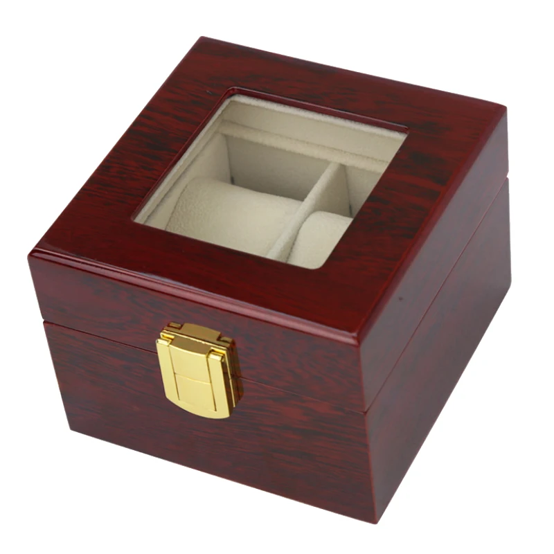 2019 Luxury 2 Grids Handmade Wood Watch Box Clock Case Time for Holding | Наручные часы