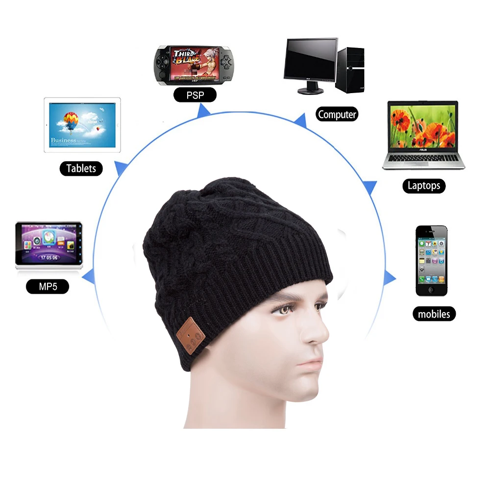 Новейшие Tiandirenhe беспроводные Bluetooth кепки Смарт наушники для музыки шляпа с мягким