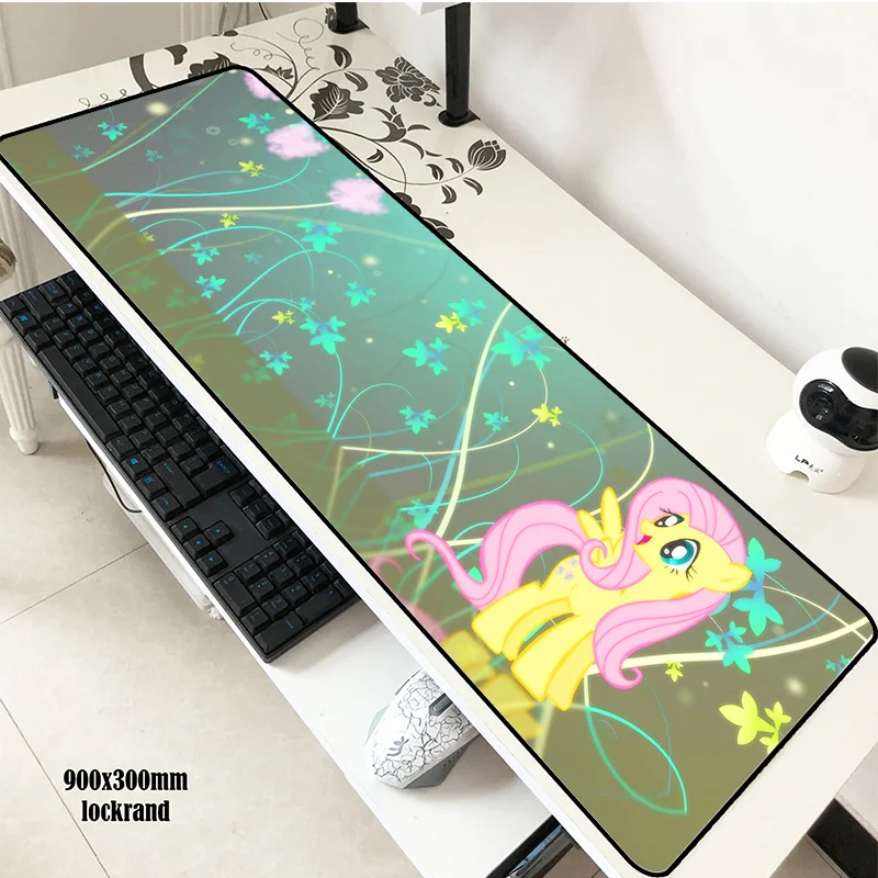 Коврик для мыши my little pony 900x300 мм длинный коврик ноутбука милый игровой геймерская