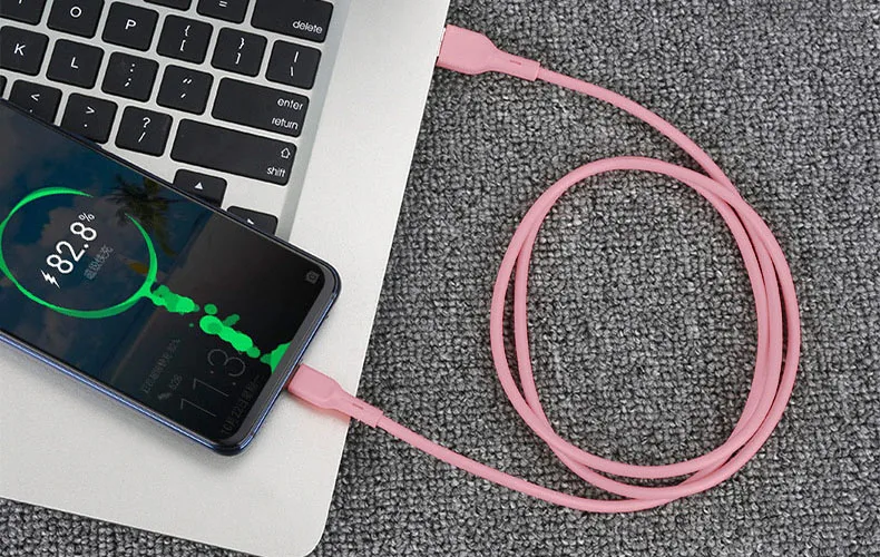 Pink Uverbon 5A USB C кабель QC3.0 type C кабель для huawei mate 20 P20 Pro Honor 20 супер быстрое зарядное устройство type C USB C Быстрая зарядка - Цвет: Pink
