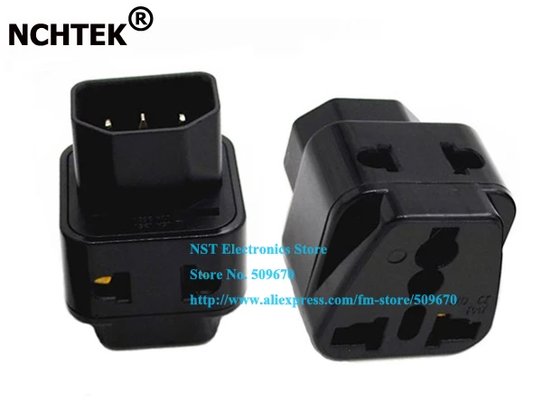 NCHTEK от 1 до 2 IEC 320 C14 папа к C13 Женский адаптер питания PDU/UPS Универсальный женский