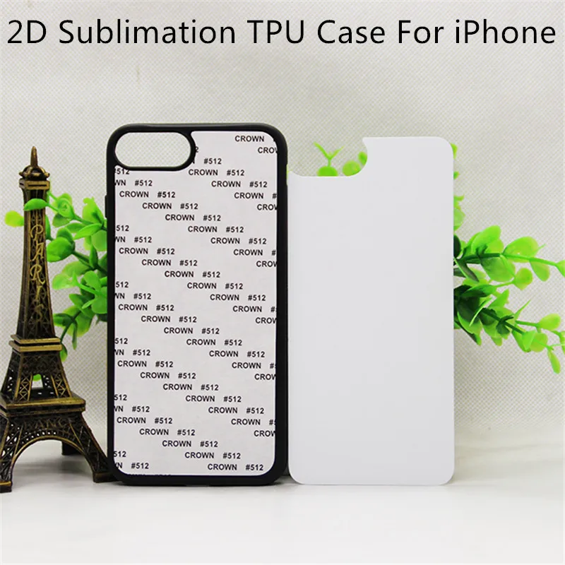 2D чехол, сублимационная печать для iPhone X Xs XR Xs Max 6 S 6 7 8 Plus TPU+ PC резиновый пустой чехол с принтом с алюминиевым металлическим листом 10 шт