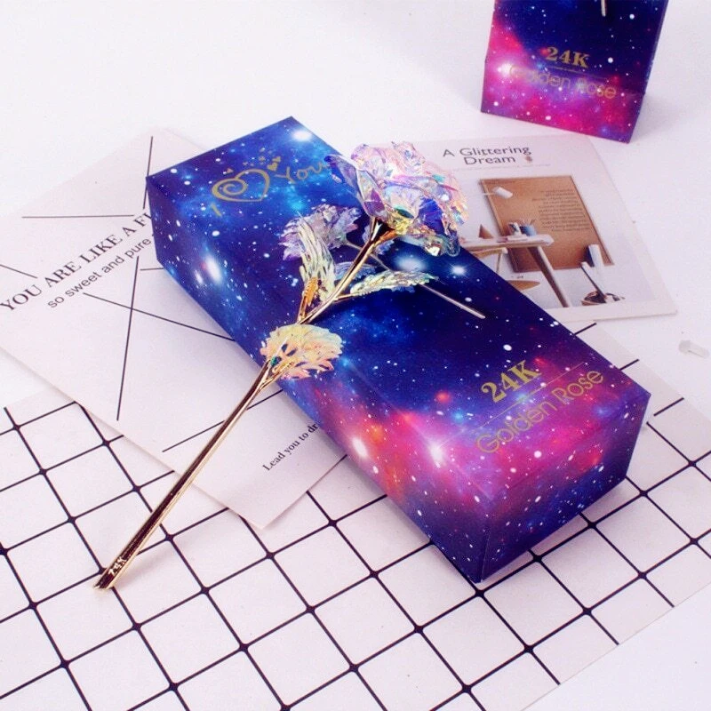 Galaxy Rose с любовью база вечные подарки Свадебная вечеринка украшение дома аксессуары статуэтки подарки сувенир