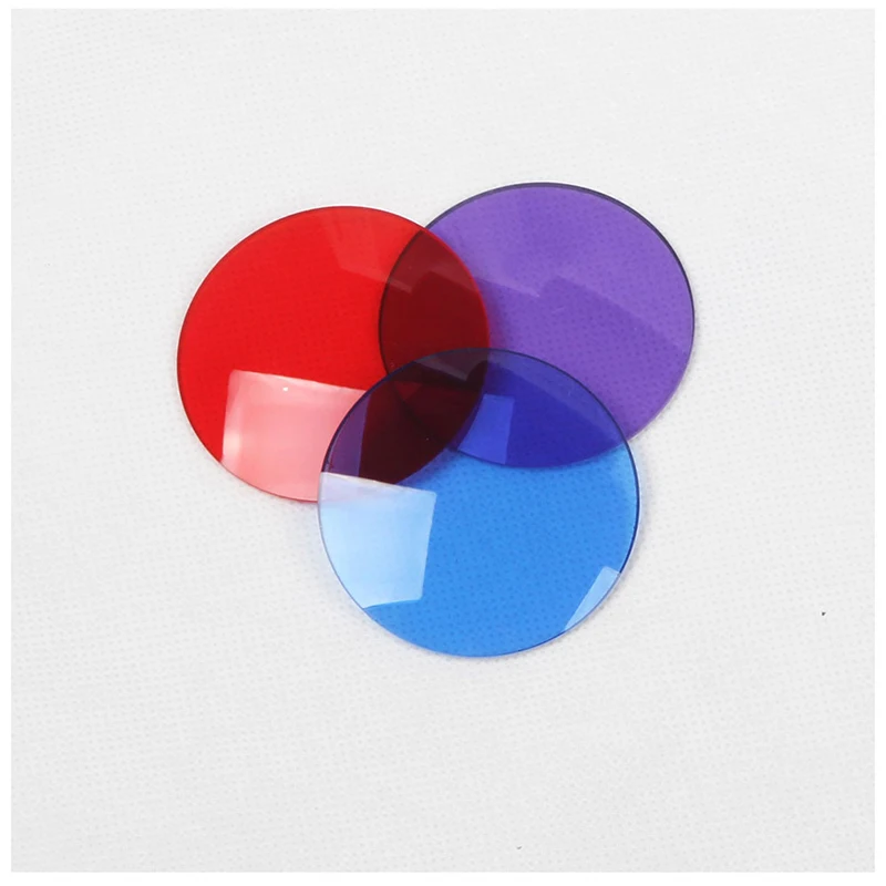 1Pair Colorful Lenses for Diverse Party DIY Decoration Goggles Props Pairable with Punk Goggles for Replaceable Lenses