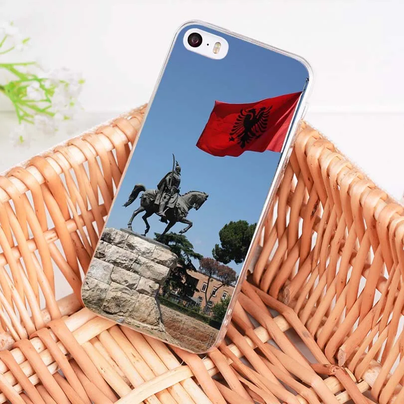 Мягкий чехол для телефона MaiYaCa из ТПУ с флагом Албании iPhone 8 7 6 6S Plus X XS MAX XR 5 5S SE 11pro max