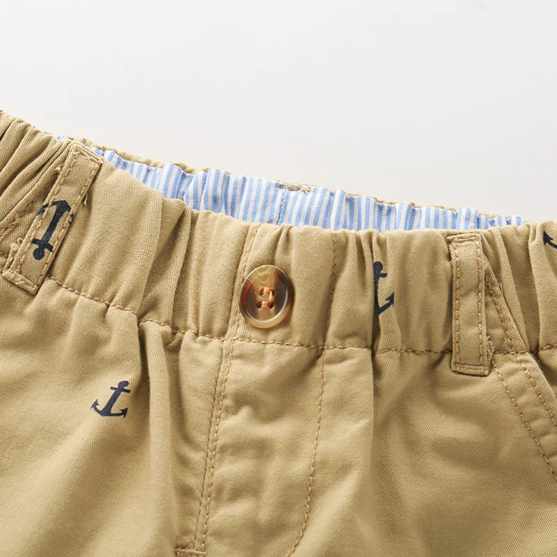 Летние повседневные шорты для мальчиков Детские хлопковые штаны с эластичной