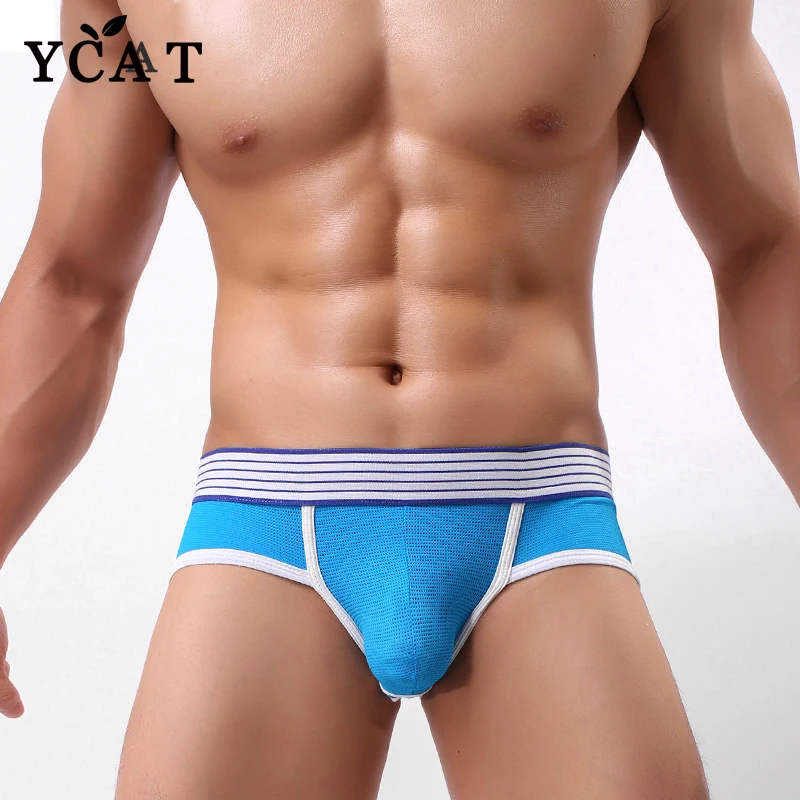 YCAT новые сексуальные Для мужчин нижнее белье трусы с открытой спиной стринги string