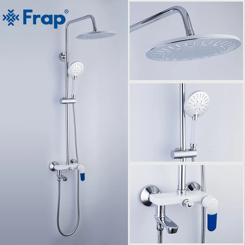 

FRAP Shower faucets bathroom shower mixer bath shower faucet taps bath shower head set bathtub faucet