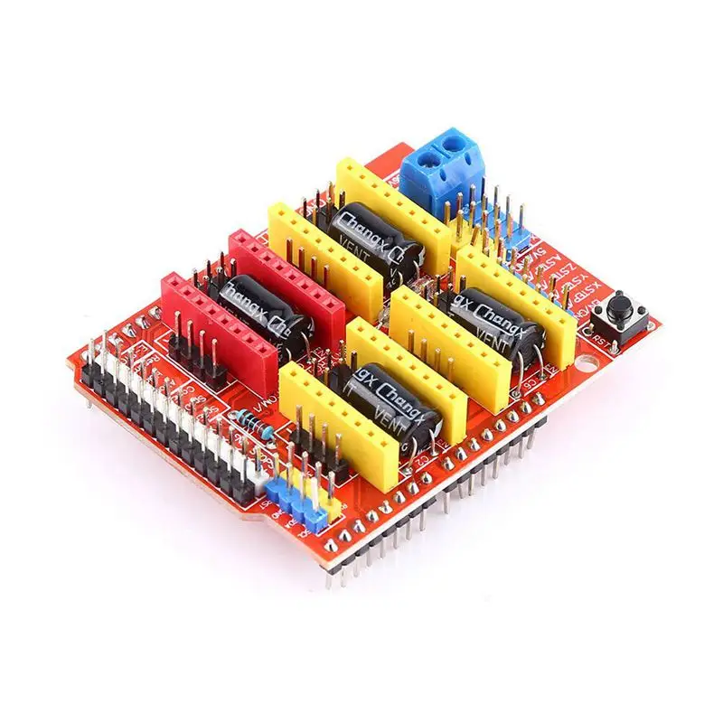 3D щит с ЧПУ для UNO R3 + 4 шт. A4988 Драйвер шагового двигателя Arduino принтера|Драйвер