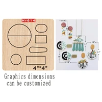 round earrings cutting dies 2019 new die cut wooden dies suitable for common die cutting machines on the market