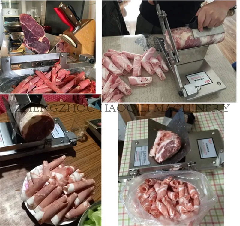 Ручная машина из нержавеющей стали для резки замороженного мяса | Машина нарезки