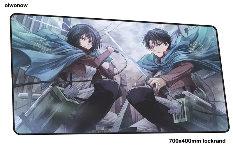 Size 700x400x3mm Коврик для мыши attack on titan 700x400x3 мм с массовым рисунком, игровой коврик для мыши, игровой коврик, милый игровой компьютерный стол, коврик для мыши, коврики для игровой клавиатуры - Цвет: Size 700x400x3mm