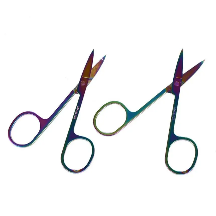 Новый стиль разноцветные ножницы для бровей маникюрные резак ногтей инструмент