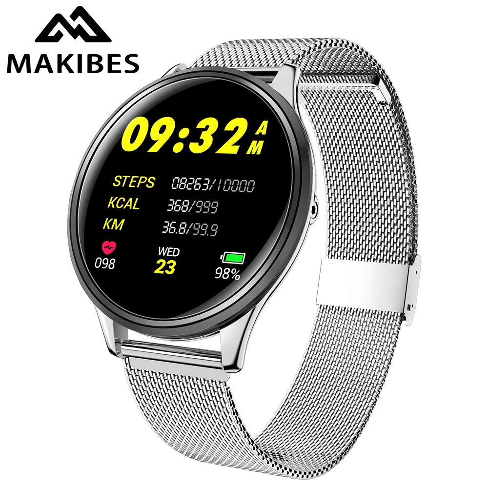 Makibes F1 1 3 &quotсенсорный экран из закаленного стекла смарт часы IP68