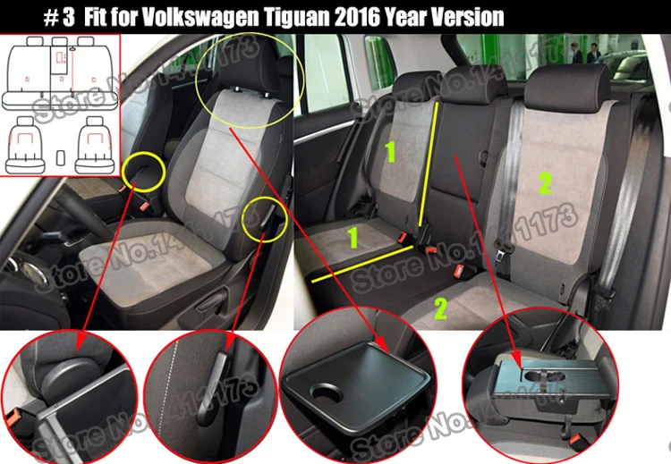 Чехлы для сидений из льна для Volkswagen VW Tiguan 2013, Набор чехлов для автомобильных сидений под заказ, чехлы для автомобильных сидений