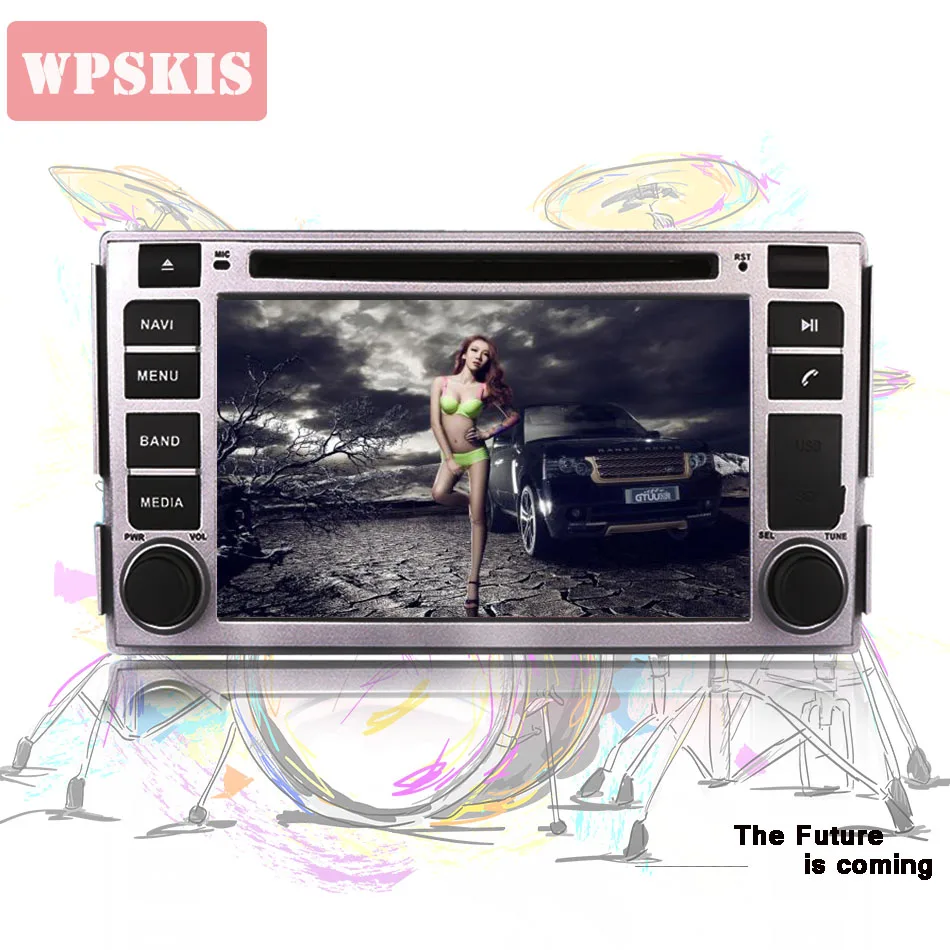 2 DIN 1024*600 Octa Core 4 + 64 ГБ Android 10 0 автомобильное радио DVD GPS для Hyundai Santa Fe 2006 2012 головное